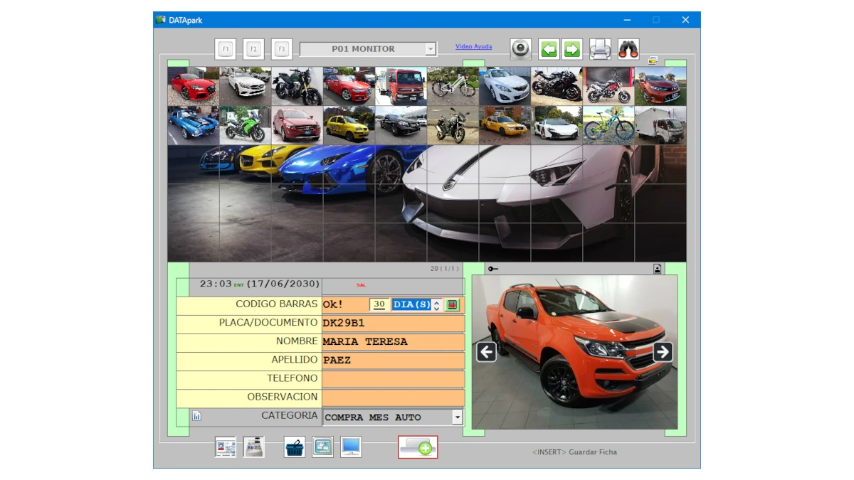 Venta de mensualidades y pensión en software DATApark para control de estacionamientos