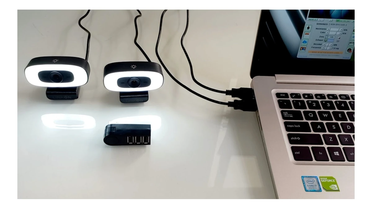 Conectar varias cámaras web al pc con software Safe4cam para monitorear zonas de vigilancia y detectar movimientos sospechosos